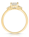 inel de logodna aur 14 kt solitaire pave si cubic zirconia RG006Y